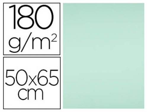 Cartolina liderpapel 50x65 cm 180 gr verde pack de 25 unidades , Liderpapel , 79459 , 8423473794597
